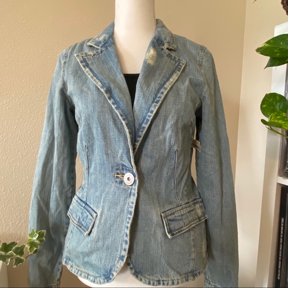 Vintage Z Cavaricci Denim Blazer NWT